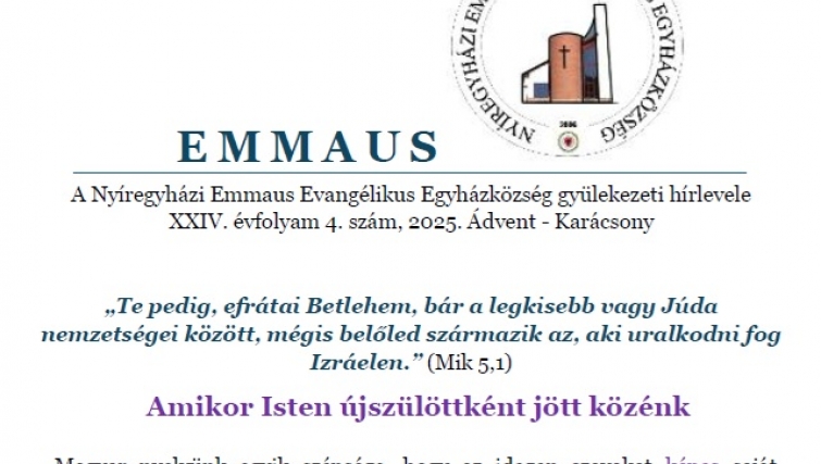 Karácsonyi hírlevél