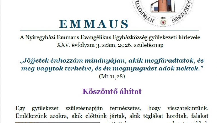 Születésnapi hírlevél 2026 Születésnapi hírlevél 2026